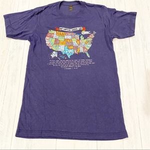 USA Map One Nation Under God 2 Chronicles 7:14-15 His Word T-Shirt NEW Large